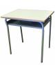 Banco monoposto scolastico con sottopiano in lamiera  - STRUTTURA Ø mm.28 - CM 70X50X82H - GRANDEZZA 7