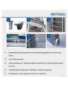 Armadio refrigerato per pasticceria, in acciaio inox AISi 304, refrigerazione ventilata - cm 148x82.8x205h