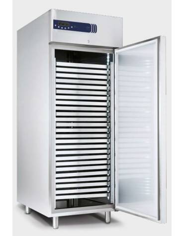 Armadio Refrigerato 600x400 monoblocco in Acciaio Inox a temperatura normale per Pasticceria con 2 porte cm 142x80x203h