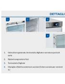 ARMADIO FRIGORIFERO SOTTOBANCO 1 PORTA CM 60X58X85,5H - ESTERNO INOX