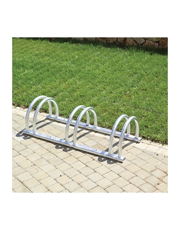 Portabici in acciaio zincato 3 posti - cm 115 x 42 x 30h