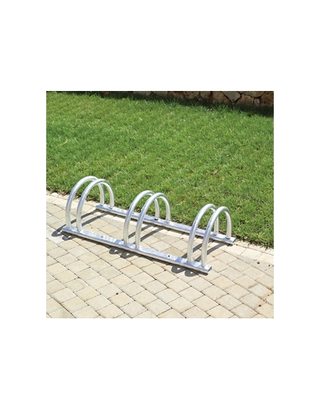 Portabici in acciaio zincato 3 posti - cm 115 x 42 x 30h