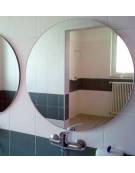 Specchio a parete, senza cornice, diametro 60 cm