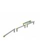Attrezzatura da parco in alluminio per camminamenti in equilibrio  - cm 626x66x51h