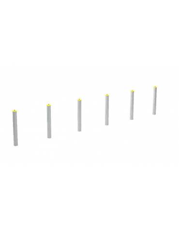 Asse per per esercizi di flessione del tronco  - cm  510x10x105h