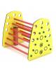 Gioco arrampicata a forma di formaggio, srtuttura in alluminio,pannelli in HDPE - cm 85x63x74h