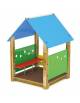 Casetta in legno per bambini con pavimentazione interna in carply - cm 120x131x172H