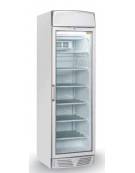 Congelatore verticale professionale statico, temp. -15°/-20°C - porta a vetri e cassonetto pubblicitario - cm 60x64x200,5h