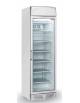 Congelatore verticale professionale statico, temp. -15°/-20°C - porta a vetri e cassonetto pubblicitario - cm 60x64x200,5h