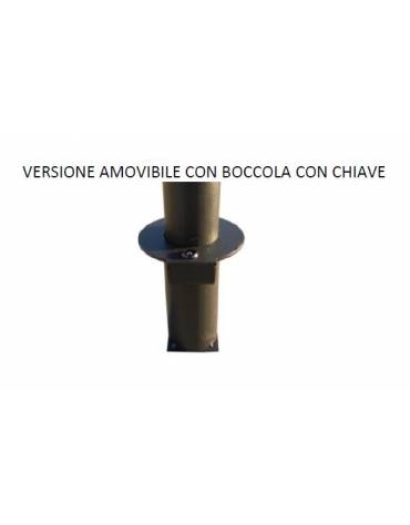 Boccola con chiave per dissuasore standard amovibile diametro 80 mm