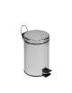 Pattumiera a pedale in acciaio inox brillante- Capacità Lt 3 - Dimensioni esterne Ø cm 16,8x26h