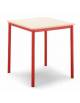 Banco monoposto senza poggiapiedi né sottopiano - STRUTTURA Ø mm.40 - CM 70X50X59H - GRANDEZZA 3