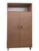 ARMADIO ALTO IN LEGNO PER SCUOLA CON VANO A GIORNO 2 ANTE E 3 RIPIANI - CM 100X45X180H