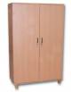 ARMADIO ALTO IN LEGNO SCOLASTICO 2 ANTE E 4 RIPIANI - CM 100X45X180H