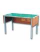 Cattedra a 1 cassetto con serratura con pannelli laterali e frontale cm 130x70x76h