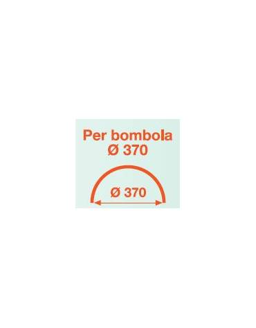 Portabombole singolo propano, 2 ruote pneumatiche cerchio acciaio Ø cm 30 - Per bombola Ø370  - cm  51x62x120h