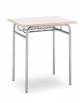 Banco monoposto con sottopiano in griglia metallica e senza poggiapiedi - STRUTTURA Ø mm.28 - CM 70X50X71H - GRANDEZZA 5