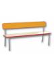 PANCA PER MATERNA 2 MONTANTI CON SPALLIERA CM 130X31X36/56H