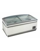 Isola statica con vetro piatto scorrevole e sbrinamento automatico - temp. -21°/- 18°C - Classe D - cm 185x85x79,5h