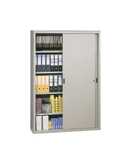 Armadio metallico per ufficio con ante scorrevoli cm.120x45x200h