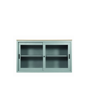 Sopralzo a porte scorrevoli con vetri temprati cm. 120x45x74h