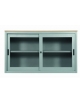 Sopralzo metallico a porte scorrevoli con vetri temprati - cm 120x45x88h - Colori Grigio , Bianco , alluminio , Nero , Antracite