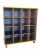 Mobile casellario in legno 16 caselle alto h 110 cm - Dimensioni cm 100x45x110h