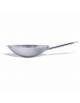 Padella inox per wok antiaderente fondo tondo - Diametro cm 36 - Altezza cm 10 - Capacità lt 6,0