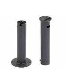 Posacenere spegnisigarette a colonna in acciaio con modulo posacenere estraibile  - cm Ø12x87h