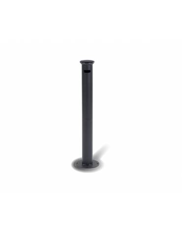 Posacenere spegnisigarette a colonna in acciaio con modulo posacenere estraibile  - cm Ø12x87h