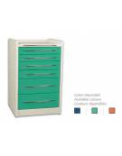 Cassettiera S10 per piani di lavoro ospedaliero - colore a scelta -  cm 52x43.5x81h