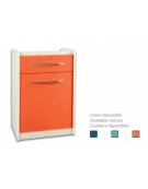 Cassettiera S10 per piani di lavoro ospedaliero - colore azzurro -  cm 52x43.5x81h