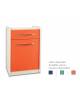 Cassettiera per piani di lavoro ospedaliero sotto lavello con cassetto ed antina - colore a scelta - Lunghezza cm 49