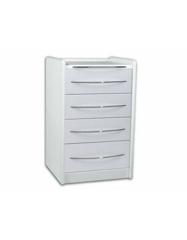 Cassettiera S10 per piani di lavoro ospedaliero - colore bianco -  cm 52x43.5x81h