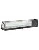 Vetrina refrigerazione statica da banco 0° +12°C - 2 Piani - Illuminazione a Led cm 175,5x39,5x37,5h