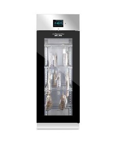 ARMADIO STAGIONATURA SALUMI / FORMAGGI 700 LT-PORTA A VETRO