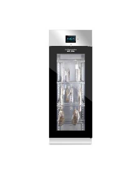 ARMADIO STAGIONATURA SALUMI / FORMAGGI 700 LT-PORTA A VETRO