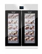 ARMADIO STAGIONATURA PER CARNE E FORMAGGI 2 PORTE A VETRO 1.400 LT - COMANDI TOUCH SCREEN EVERtouch - CM 150X85X208H