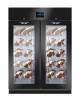 FRIGORIFERO STAGIONATURA PER CARNE E FORMAGGI COLORE NERO 2 PORTE A VETRO 1.400 LT-COMANDI TOUCH SCREEN EVERtouch-CM 150X85X208