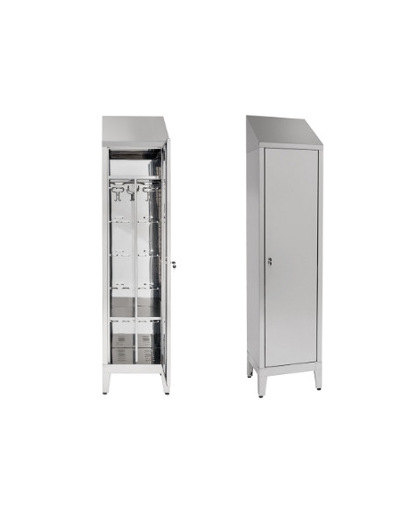 Armadio Spogliatoio inox Singolo a 1 Anta dim 50x40x215h inox430