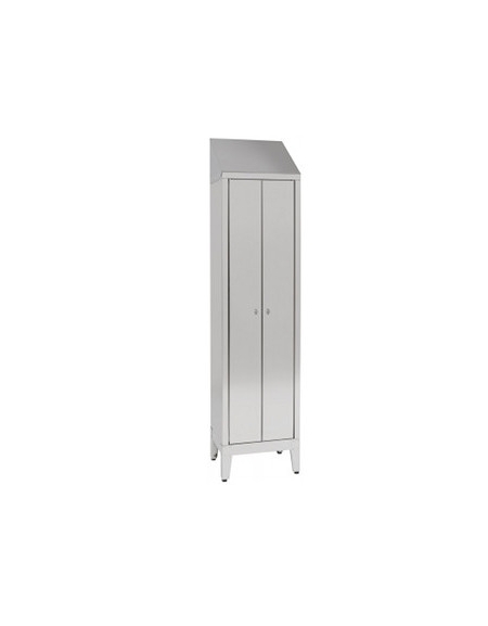 Armadio Spogliatoio Singolo a 2 Ante dim 50x40x215h inox430