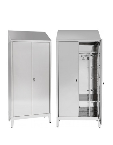 Armadio Spogliatoio Biposto a 2 Ante dim 95x40x215h inox430