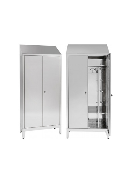 Armadio Spogliatoio Biposto a 2 Ante dim 95x40x215h inox430 Armadio Spogliatoio Biposto a 2 Ante dim 95x40x215h inox430