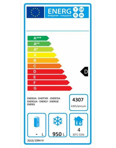 Armadio congelatore compatto ventilato inox - 3 porte - 1390 litri - -22°C/-17°C - mm 1800×740×1950h