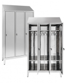 Armadio Spogliatoio Tre Posti a 3 Ante dim 120x40x215h inox430