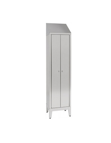 Armadio Spogliatoio Singolo a 2 Ante dim 50x50x215h inox430