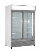 Frigo vetrina ventilato per bevande con 2 porte scorrevoli - capacità 1057 Lt - temperatura 0°C/+10°C - mm 1330x700x2023h