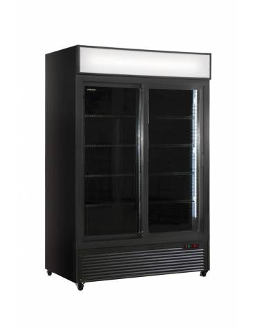 Vetrina refrigerata per bevande e bibite doppia porta scorrevole - CM 94X61,5X198,3H