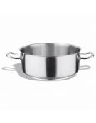 Casseruola bassa inox 2 maniglie - Diametro mm 160 - Altezza mm 75 - Capacità lt.1,5