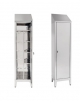 Armadio Portascope inox AISI 304 a 1 Anta con tetto inclinato dimensioni cm 50x40x215h